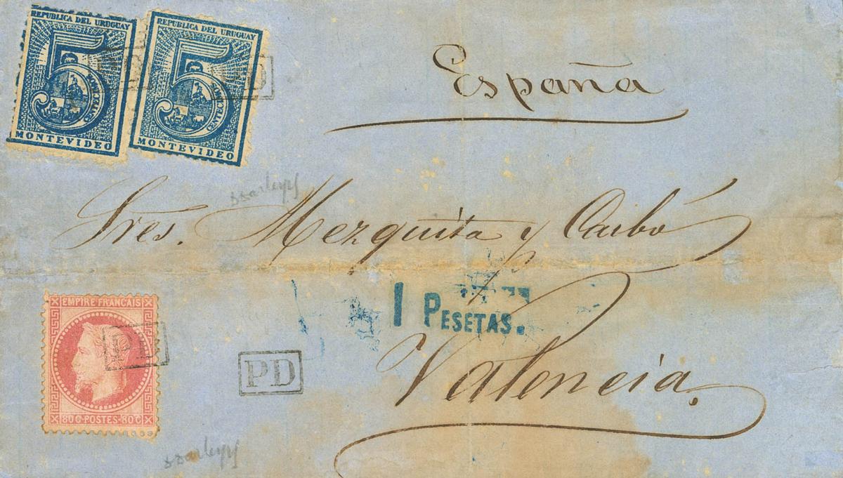 674 | Uruguay. Agencia Postal Francesa