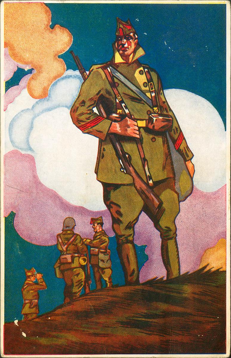734 | Civil War. Nationalist Postcard