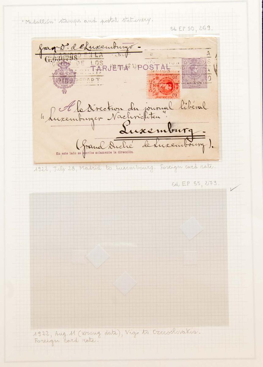 39 | Lotes y Colecciones.España. Historia Postal
