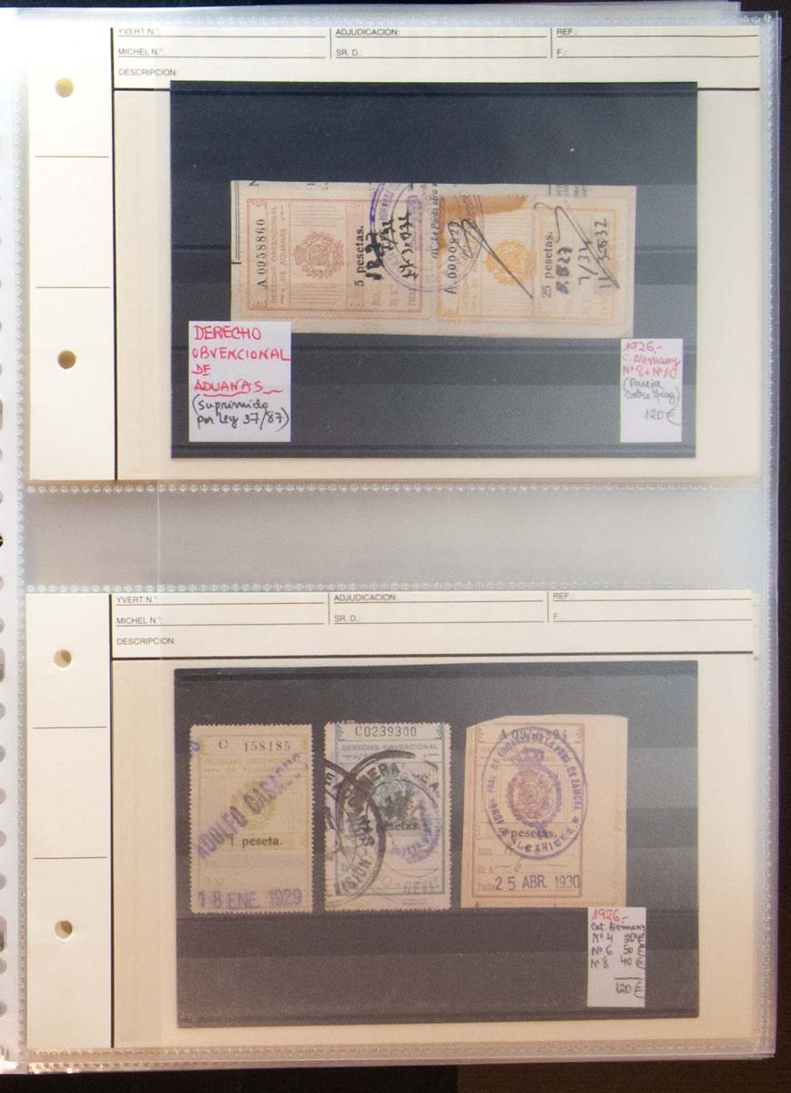429 | Spanish Collection Various. Postal Fiscal Stamp