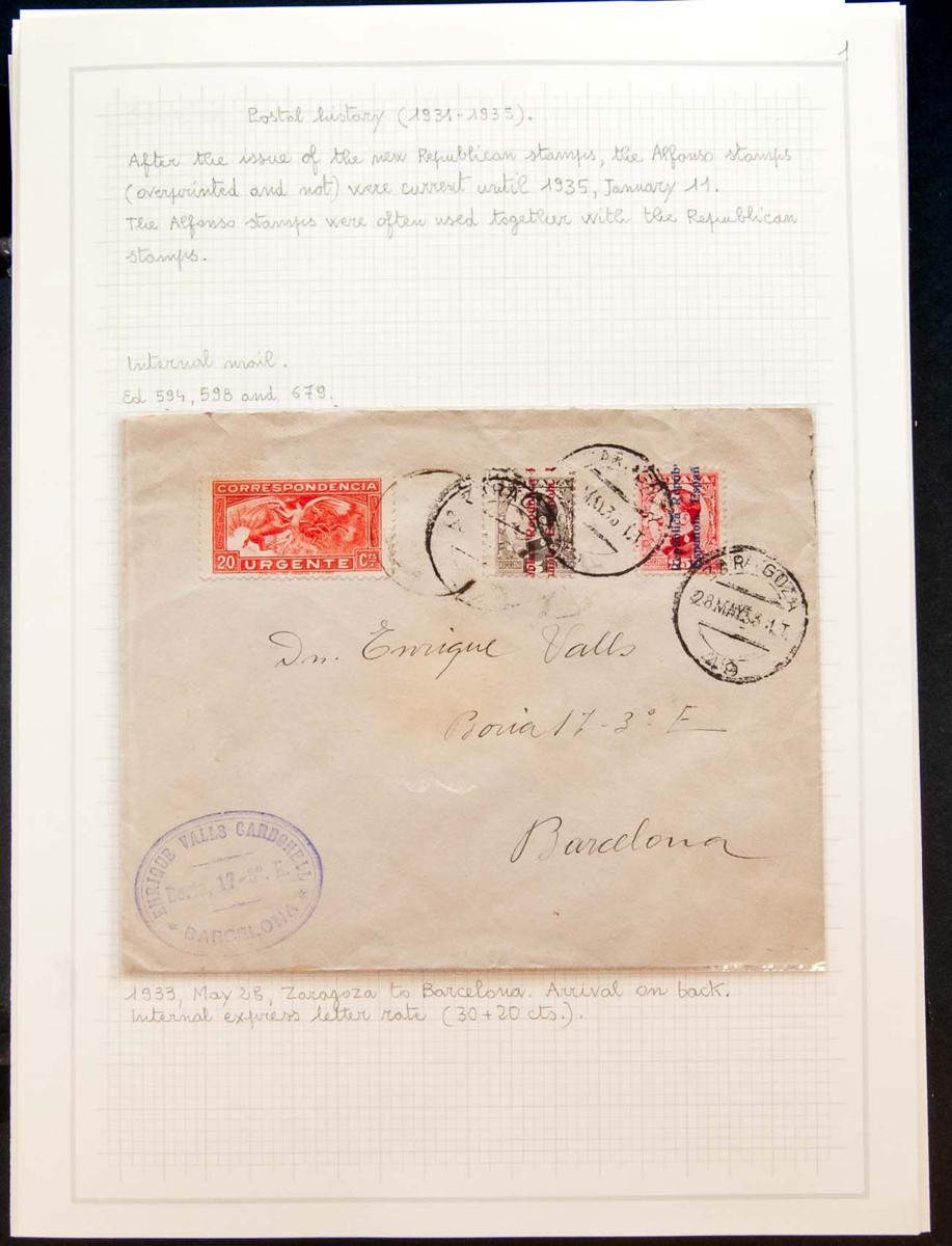 50 | Lotes y Colecciones.España. Historia Postal