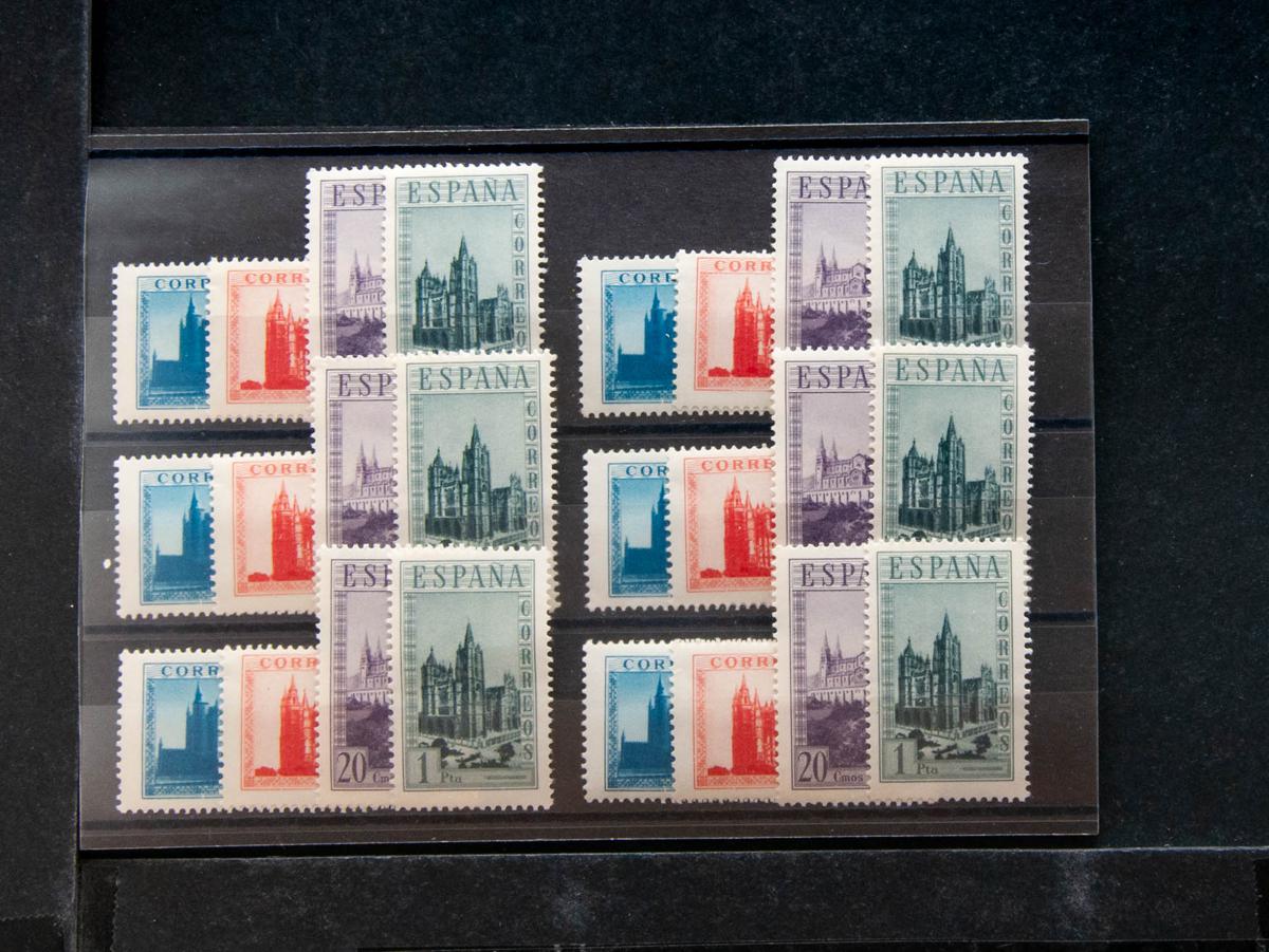 90 | Spanish Collection. Sets and stamps stock