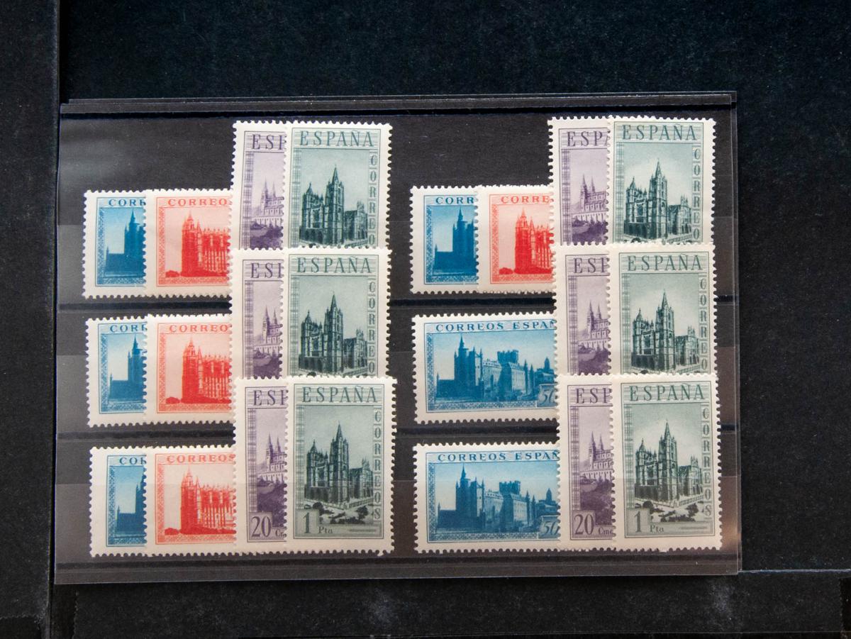 92 | Spanish Collection. Sets and stamps stock