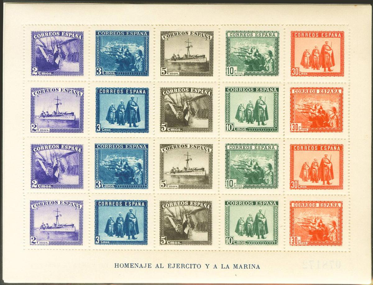 96 | Spanish Collection. Sets and stamps stock