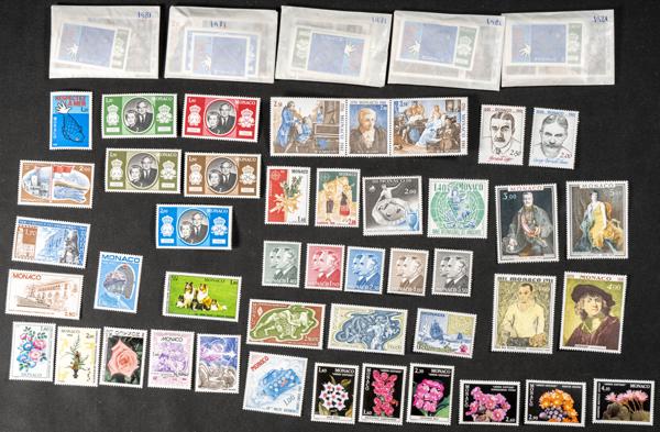 608 | Monaco. Sets and stamps stock