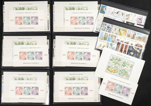 618 | Monaco. Sets and stamps stock
