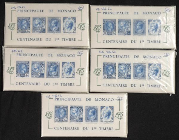 631 | Monaco. Sets and stamps stock