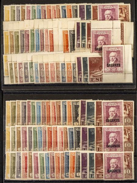 63 | Spanish Collection. Sets and stamps stock