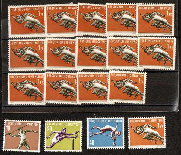 660 | Liechtenstein. Sets and stamps stock