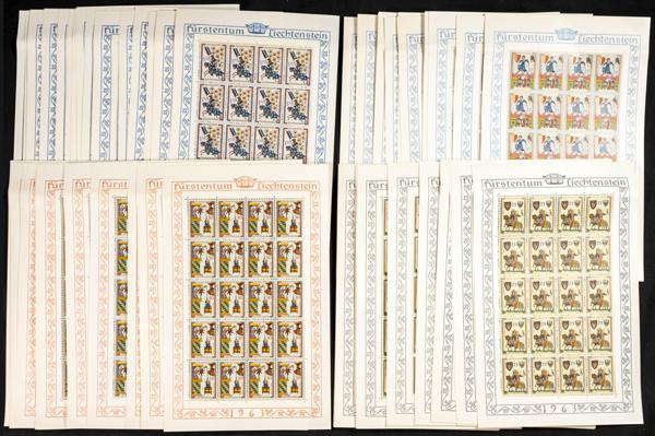666 | Liechtenstein. Sets and stamps stock