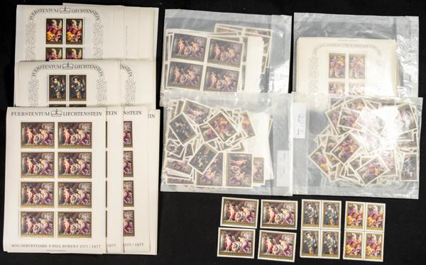 680 | Liechtenstein. Sets and stamps stock