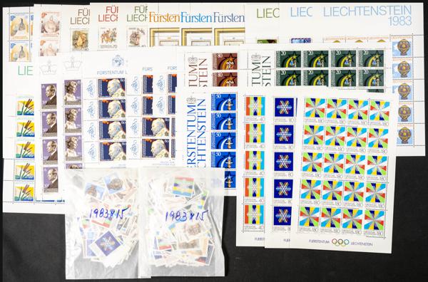 689 | Liechtenstein. Sets and stamps stock