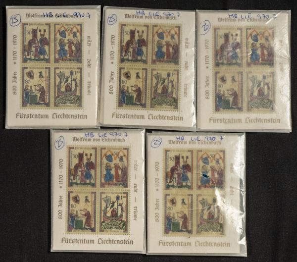 698 | Liechtenstein. Sets and stamps stock