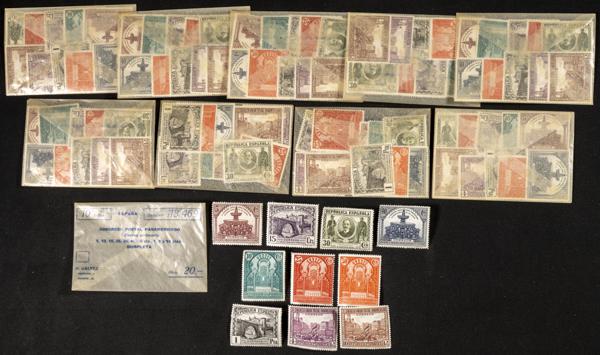 71 | Spanish Collection. Sets and stamps stock