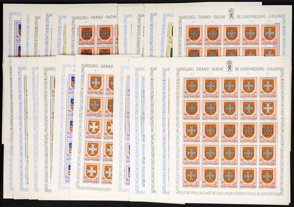 734 | Luxembourg. Sets and stamps stock
