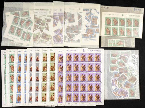 749 | Luxembourg. Sets and stamps stock