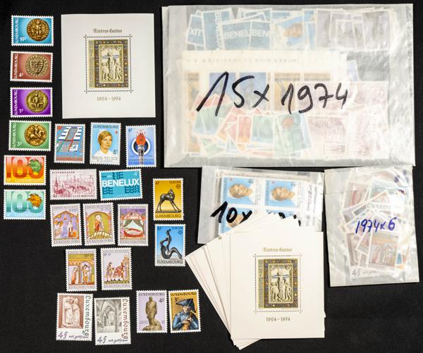 752 | Luxembourg. Sets and stamps stock