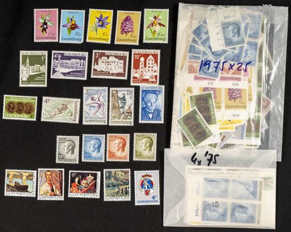 754 | Luxembourg. Sets and stamps stock