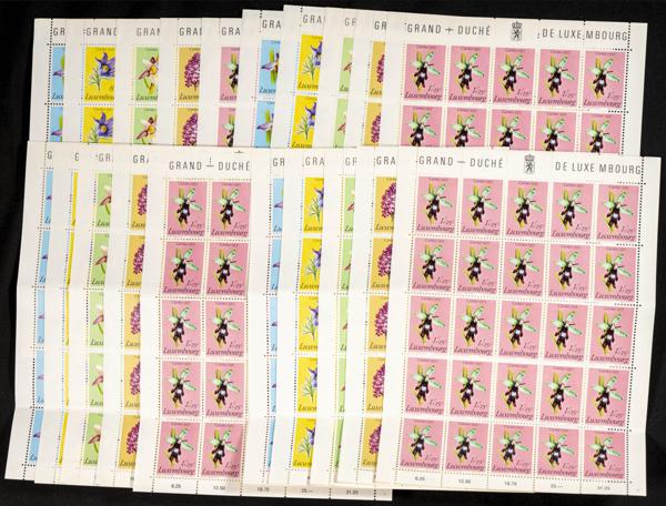 755 | Luxembourg. Sets and stamps stock