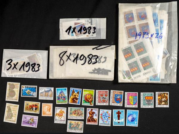 767 | Luxembourg. Sets and stamps stock