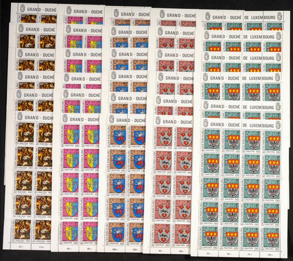 768 | Luxembourg. Sets and stamps stock
