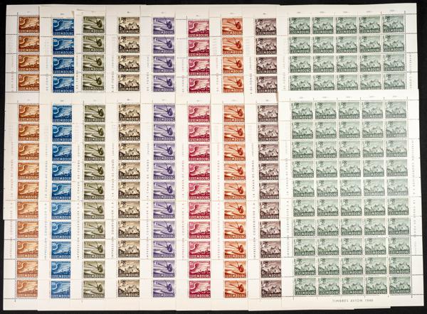 780 | Luxembourg. Sets and stamps stock