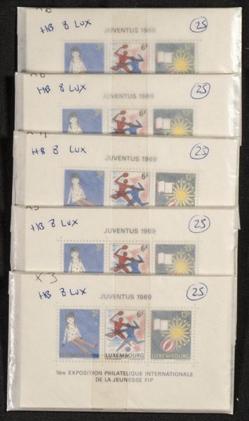 782 | Luxembourg. Sets and stamps stock