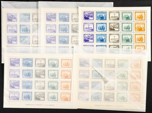 90 | Spanish Collection. Sets and stamps stock