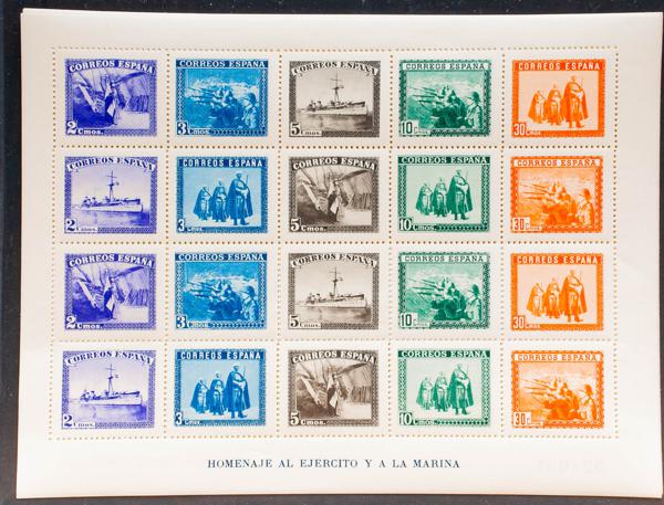 70 | Spanish Collection. Sets and stamps stock