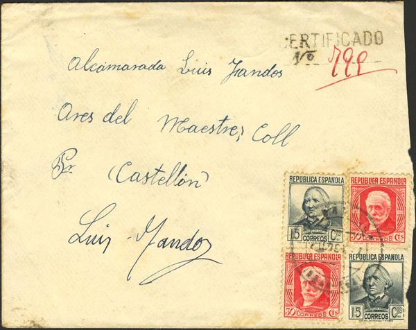 0000002829 - Zona Republicana. Bando Republicano Correo Certificado