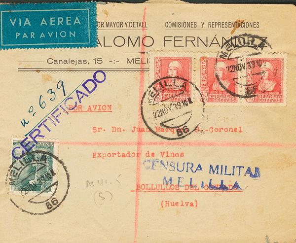 0000005953 - Zona Nacional. Bando Nacional Correo Certificado