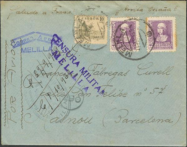 0000005993 - Zona Nacional. Bando Nacional Correo Aéreo