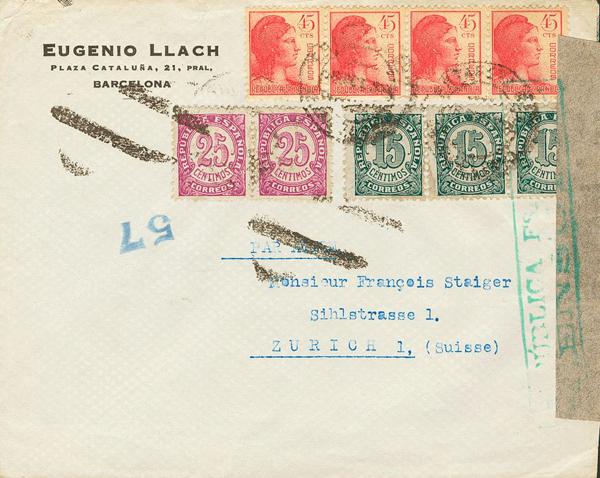 0000006325 - Zona Republicana. Bando Republicano Correo Aéreo