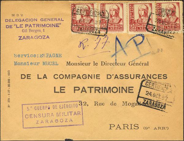 0000007264 - Zona Nacional. Censura Militar Bando Nacional