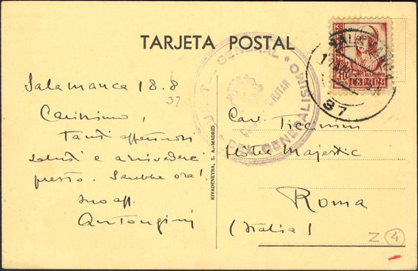 0000008874 - Zona Nacional. Censura Militar Bando Nacional