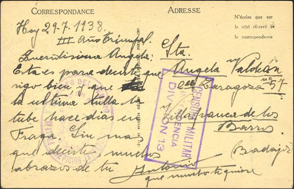 0000009865 - Otros apartados. Correo / Franquicias Militares