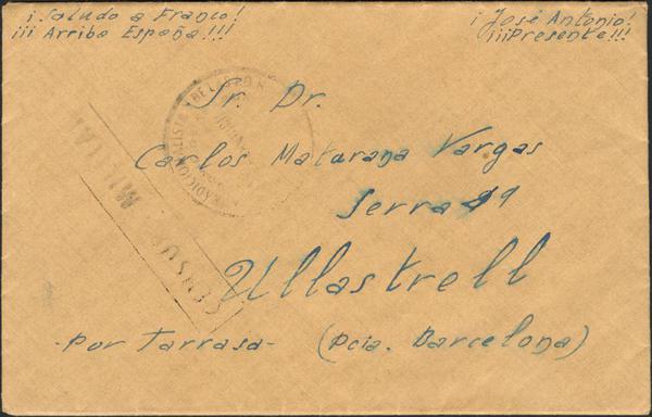 0000009980 - Zona Nacional. Censura Militar Bando Nacional