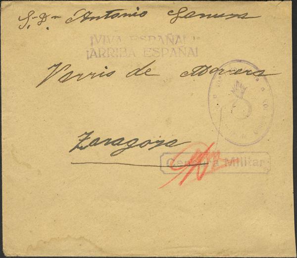 0000009992 - Zona Nacional. Censura Militar Bando Nacional