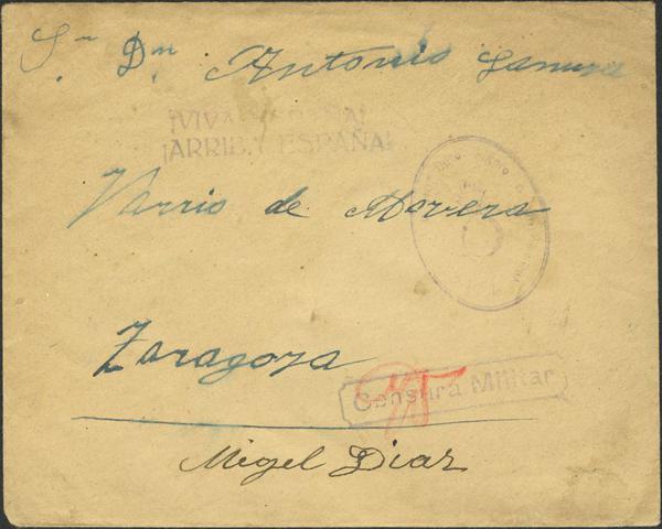 0000009993 - Zona Nacional. Censura Militar Bando Nacional