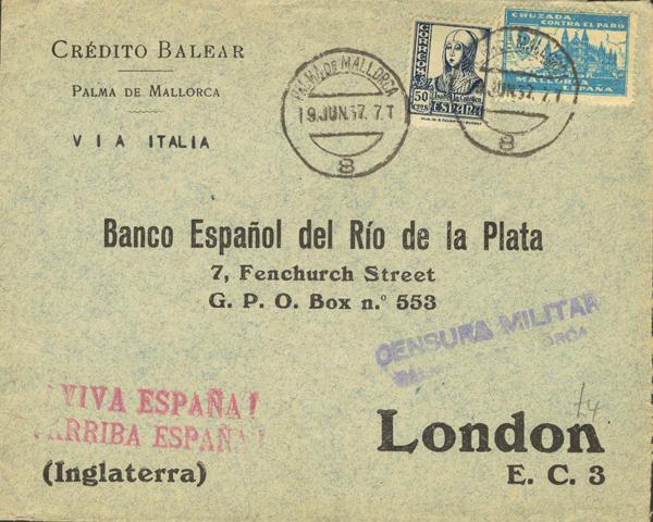 0000010018 - Zona Nacional. Censura Militar Bando Nacional