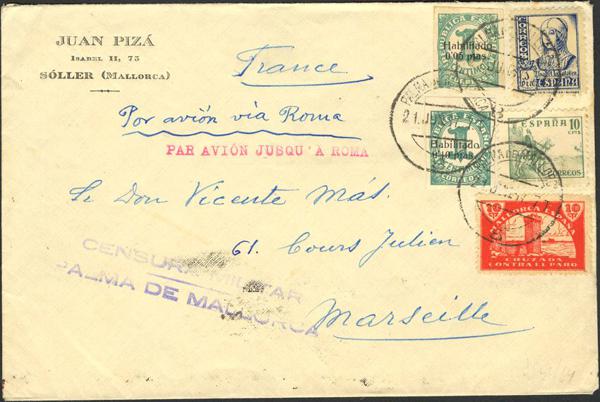 0000010020 - Zona Nacional. Bando Nacional Correo Aéreo