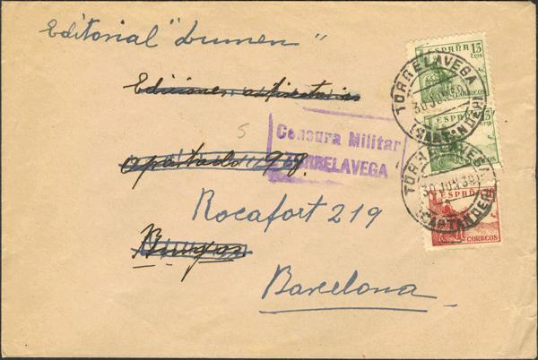 0000010263 - Zona Nacional. Censura Militar Bando Nacional