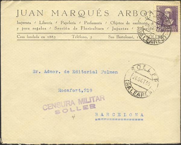 0000010414 - Zona Nacional. Censura Militar Bando Nacional