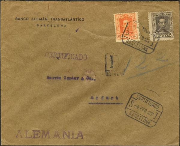 0000012941 - Spain. Alfonso XIII Registered Mail