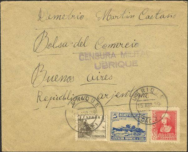 0000013608 - Zona Nacional. Censura Militar Bando Nacional