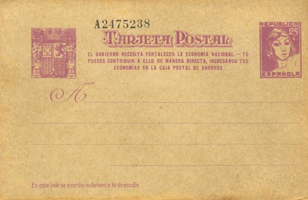 0000013740 - Entero Postal. Oficial