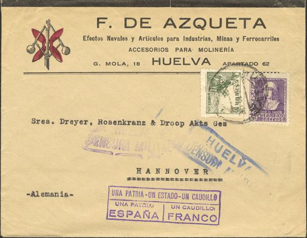 0000014687 - Zona Nacional. Censura Militar Bando Nacional