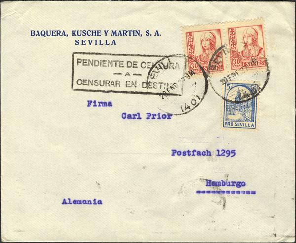 0000014787 - Zona Nacional. Censura Militar Bando Nacional