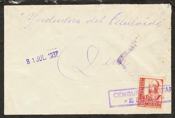 0000014877 - Zona Nacional. Censura Militar Bando Nacional