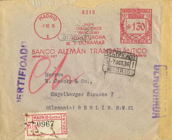 0000014882 - Other sections. Roller Postmark / Mechanical Franking